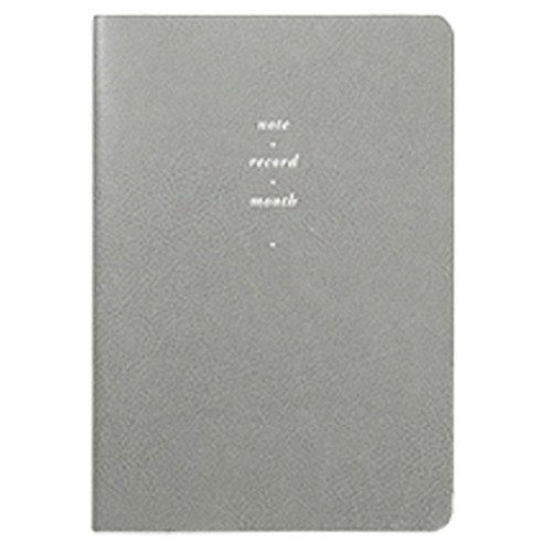 바이풀디자인 생각보관함 슬림 스몰 월간 2024년 다이어리, 차콜 그레이, 1개