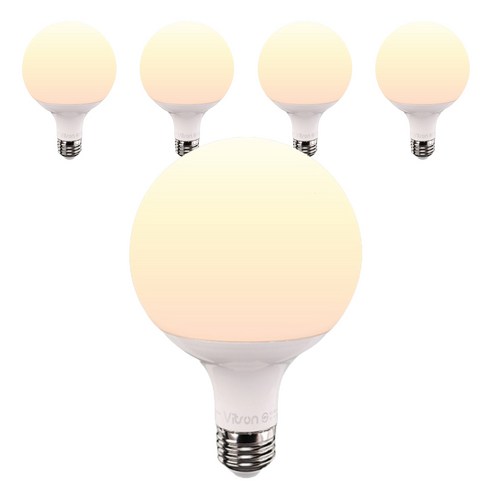 비츠온 원하 LED 전구 12W 롱타입, 전구색, 5개
