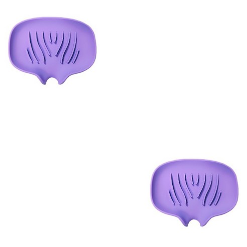다해유 다이닝 물이고이지 않아 깔끔히 사용하능한 비누보관 상자, 다크보라, 2개