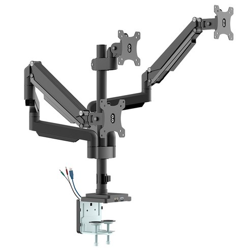 몰입의 극치를 선사하는 공간, 카멜마운트 프리미엄 트리플 모니터 거치대 CMA2TB로 완성하다 트리플모니터암