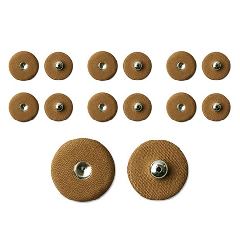 동대문단추왕 싸개 스냅 똑딱이 단추 25mm, 브라운, 1세트