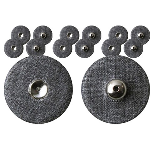 동대문단추왕 싸개 스냅 똑딱이 단추 18mm, 다크그레이, 7개