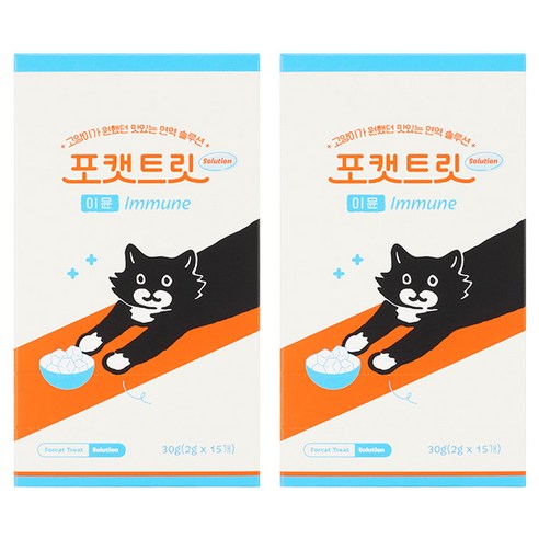 닥터펠리스 반려동물 영양제 포캣파우더 솔루션 이뮨 15p, 닭가슴살, 30g, 2개