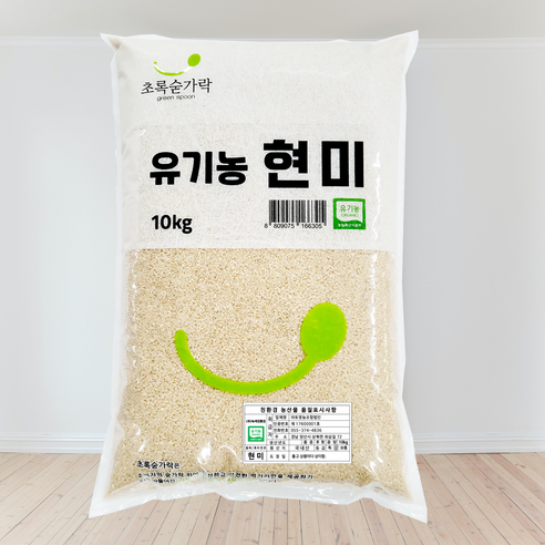 초록숟가락 국내산 유기농 현미, 1개, 유기농 현미 10kg