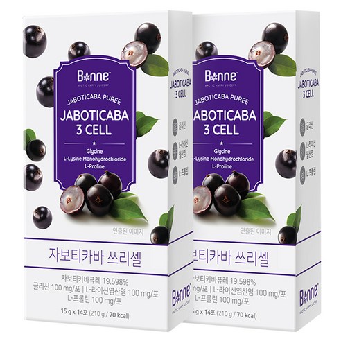 본네 자보티카바 퓨레 쓰리셀 스틱, 15g, 2개