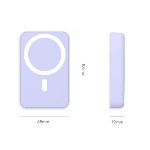 엔보우 맥세이프 고속 무선충전 대용량 보조배터리 10000mAh C타입, M10, 화이트