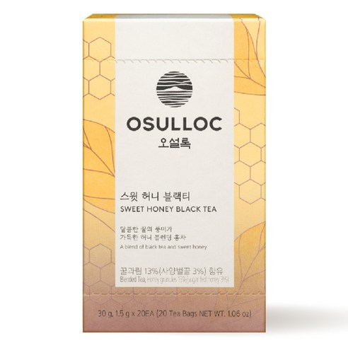 오설록 스윗 허니 블랙티, 1.5g, 20개입, 1개