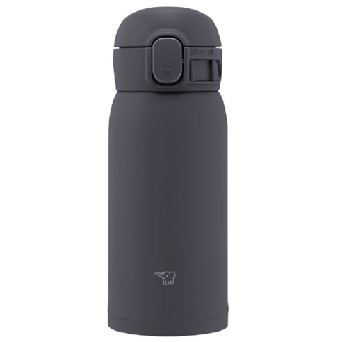 조지루시 심리스 센 원터치 텀블러, 소프트블랙, 360ml, 1개