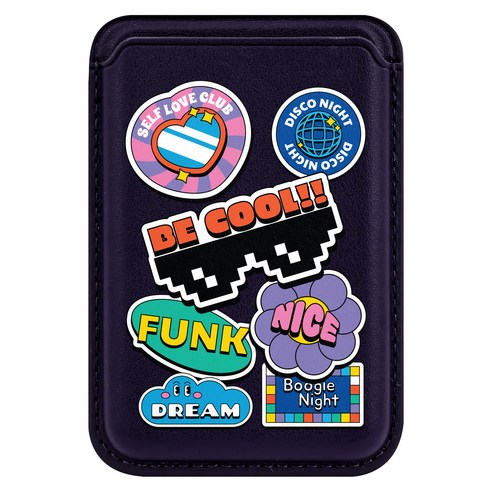 모란카노 마그네틱 맥세이프 디자인 가죽 카드 지갑, 9 캐셔덕(패션 레드), 1개