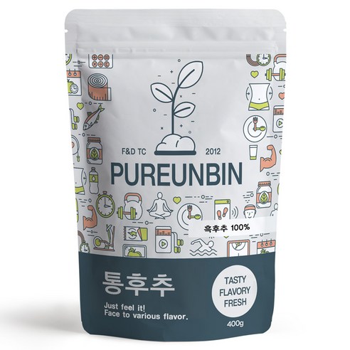 푸른빈 통흑후추, 400g, 1개