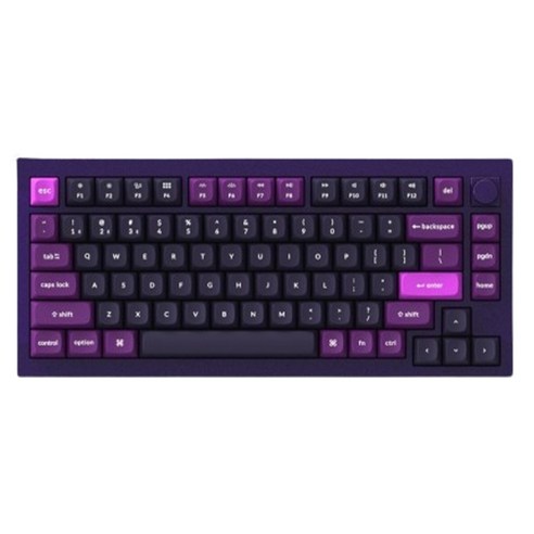 키크론 Q1 Pro Knob RGB 핫스왑 바나나축 무선키보드, 일반형, Dark Purple, Q1P-V4
