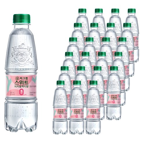 씨그램 스위트 피치블랙티, 350ml, 24개 스위트코리아복숭아