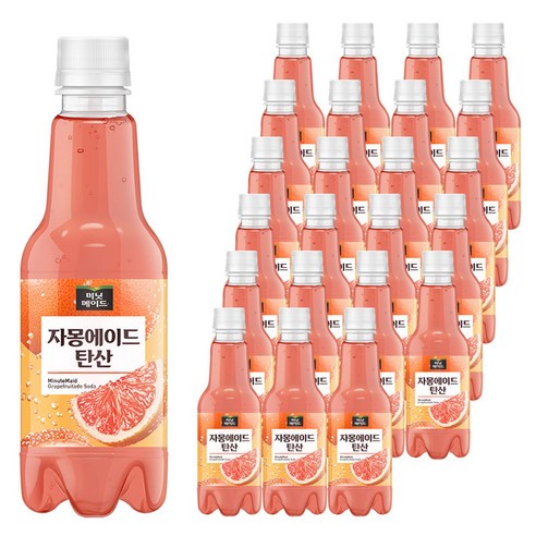 해태htb 미닛메이드 자몽에이드 탄산, 350ml, 24개