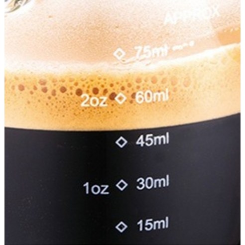 카페리아 자단나무 손잡이 계량 눈금 샷글라스: 완벽한 커피와 칵테일 즐거움을 위한 필수품