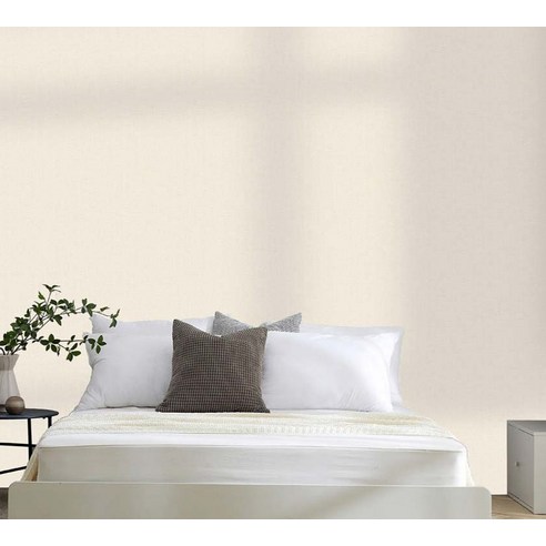 이노하우스 프라임 DIY 접착식 실크패턴 벽지, 베이지화이트