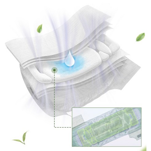 밤부의 부드러움으로 아기 피부를 포근하게, 하기스 네이처메이드 밤부 팬티 기저귀 여아용