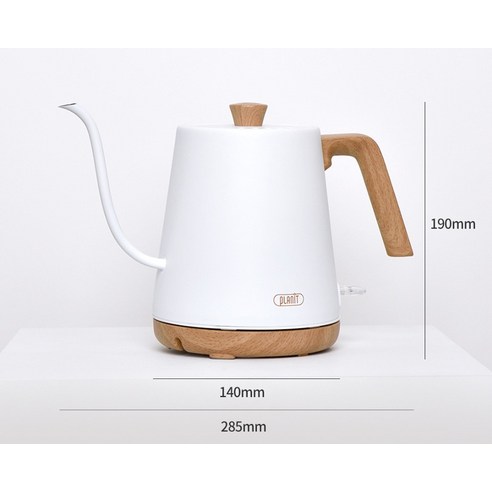 커피 추출을 최적화하는 플랜잇 노르딕핸드드립 전기 포트 화이트