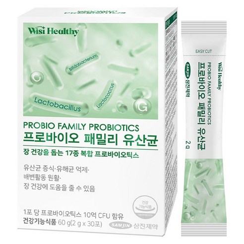 위시헬씨 프로바이오 패밀리 유산균 30p, 60g, 1개