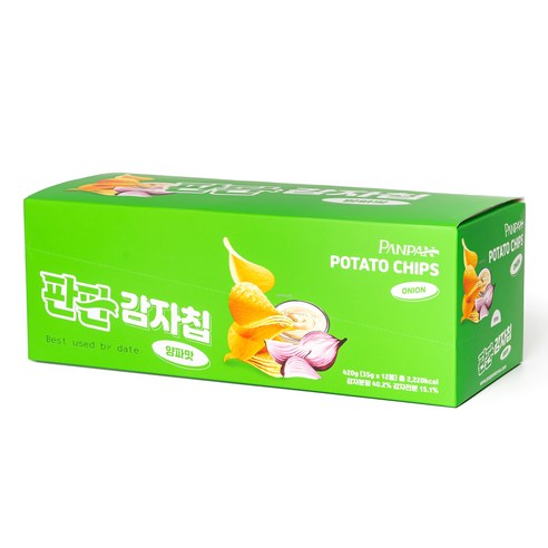 판판 감자칩 양파맛, 35g, 12개