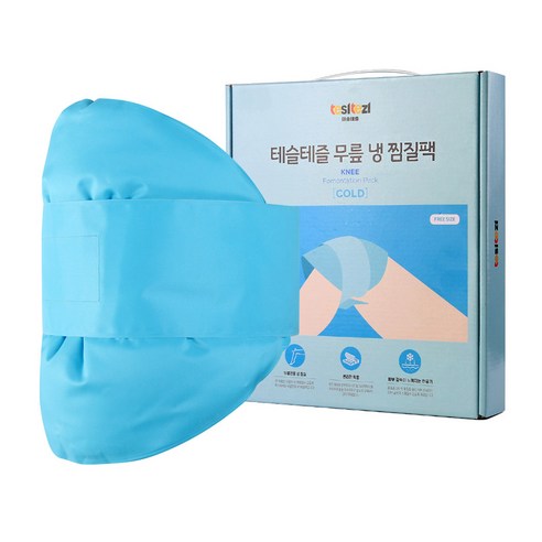 테슬테즐 무릎 냉찜질팩 스카이블루, 1개