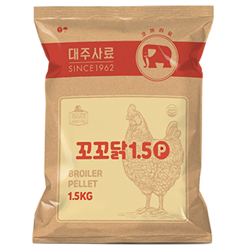 대주 꼬꼬닭 육계용 펠렛 사료, 1.5kg, 1개 가축용품