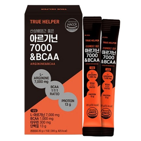 트루헬퍼 산삼배양근 품은 아르기닌 7000&BCAA 15포, 1개, 20g
