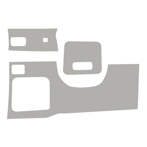 메이튼 더 뉴 페이스리프트 튜닝 가죽 순정 컬러 SC 핸들하단 커버 세트, 기아 K5 DL3, 그레이 C570-25