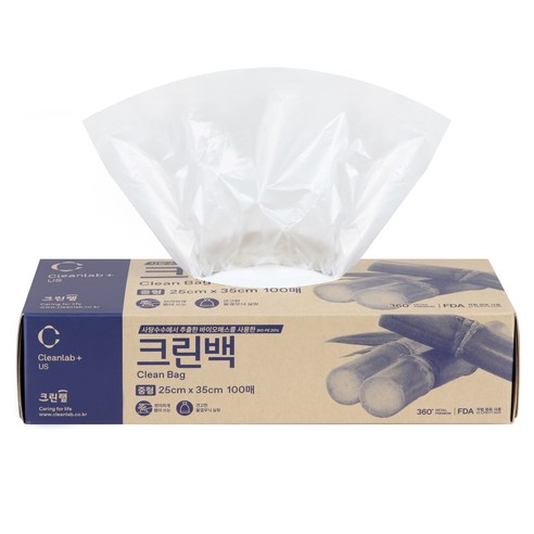 크린랩 바이오매스 크린백 중 25cm x 35cm, 중(M), 100개입, 1개