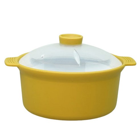 비비또 실리콘 전자레인지 계란찜기 중소 600ml, 머스타드, 1개