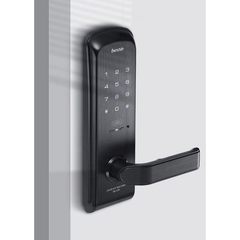베스틴 무타공 미니주키 번호키 디지털 도어락 IDL-220, 방문설치