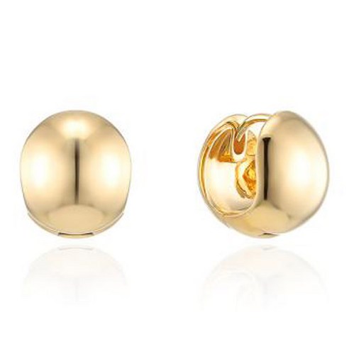 로이드 여성용 볼륨 원형볼 원터치 귀걸이 12mm LLEB24112S