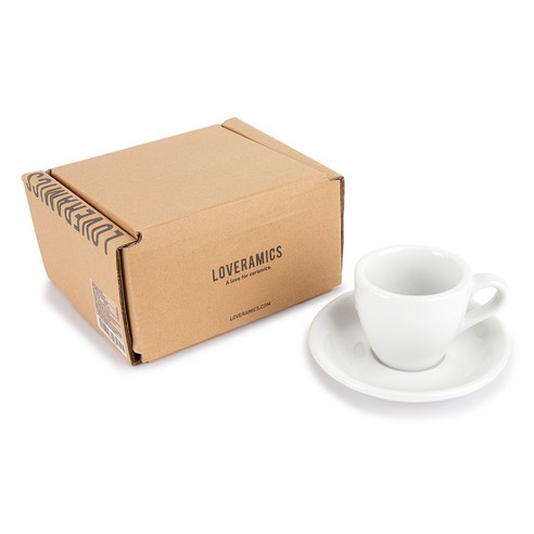 러브라믹스 에그 에스프레소 80ml 기프트 세트, 백색, 1세트