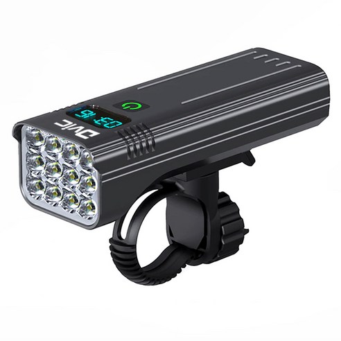 디빅 KP99 12LED 자전거 라이트, 블랙, 1개