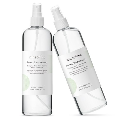 나인포인트 섬유향수 대용량 섬유탈취제, 포레스트 샌달우드, 500ml, 2개