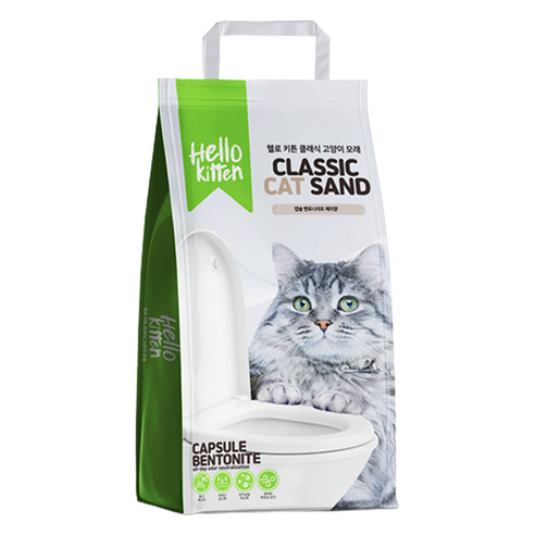 헬로키튼 응고형 캡슐 벤토나이트 고양이 모래, 7kg, 1개, 체리향