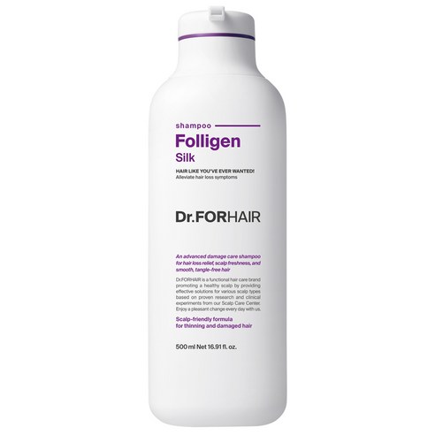 닥터포헤어 폴리젠 실크 단백질 손상모 탈모 기능성샴푸 플로럴향, 500ml, 1개
