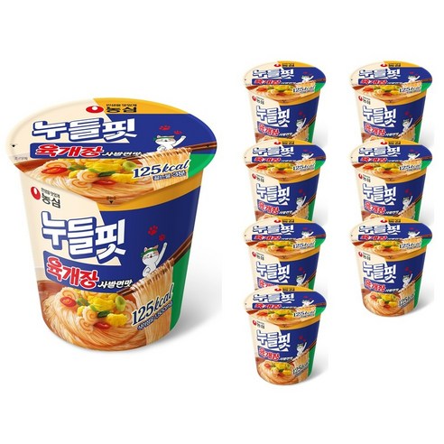 누들핏 라면 육개장사발면맛 35.5g, 8개