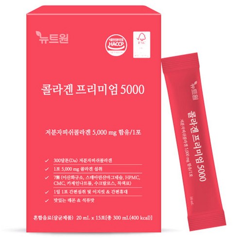 뉴트원 콜라겐 프리미엄 5000 15p, 600ml, 1개