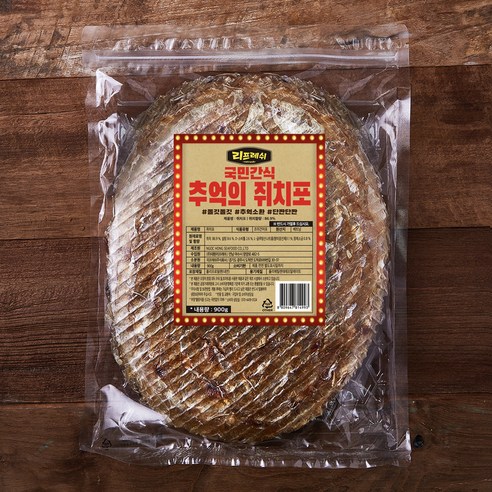 리프레쉬 국민간식 추억의 쥐치포, 900g, 1개