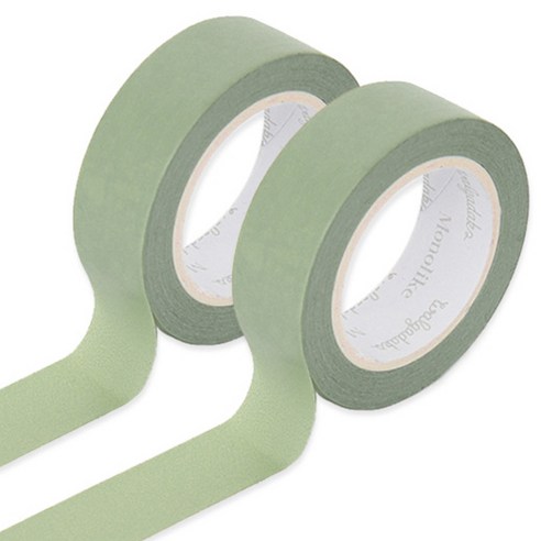 모노라이크 아르떼 마스킹 테이프 15mm x 10m, 517Greenlawn, 2개