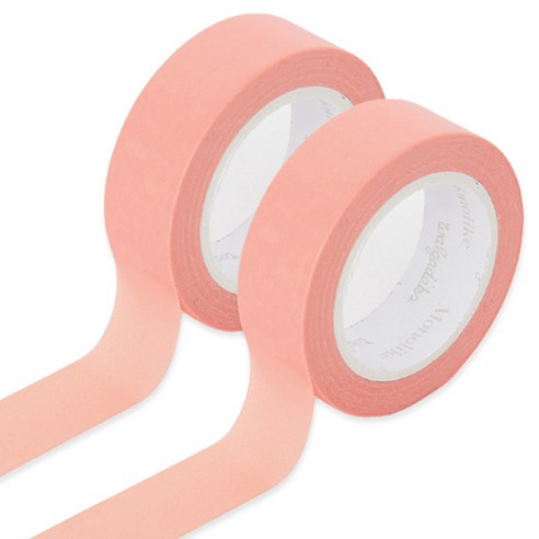 모노라이크 아르떼 마스킹 테이프 15mm x 10m, 554 Peach, 2개