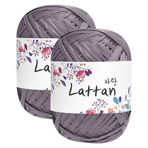 yarna 라탄 2볼 라피아실 40g, 19번(무광), 2개