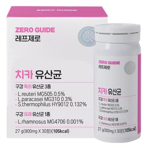 제로가이드 레프제로 치카유산균 27g, 1개, 900mg