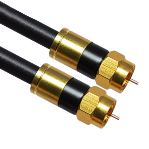 마하링크 국산 고급형 골드 RF 안테나 5C 동축 케이블 블랙, MLZ-GRR020 (2m), 1개