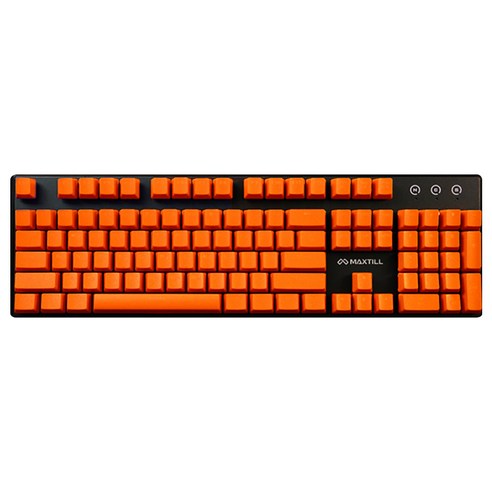 맥스틸 가디언 컬러 키보드 키캡, 일반형, 오렌지, MAXTILL GUARDIAN-Keycap