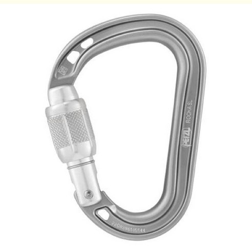 페츨 로샤 등반용 잠금 카라비너 AP-M027AA, 라이트 그레이(AP-M027AA01), 1개