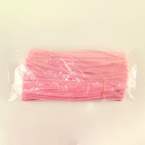 유니아트 모루 25cm, 분홍, 200개
