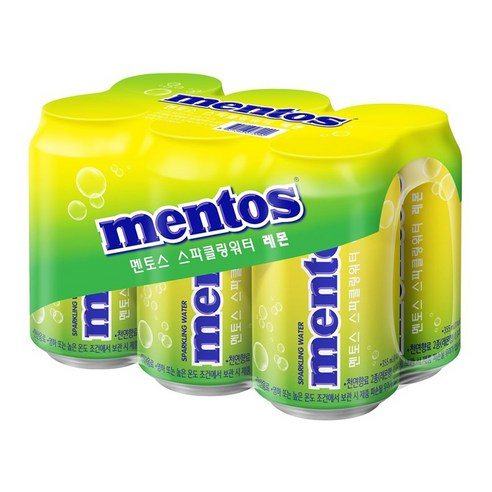 멘토스 스파클링워터 레몬 6p, 355ml, 1개