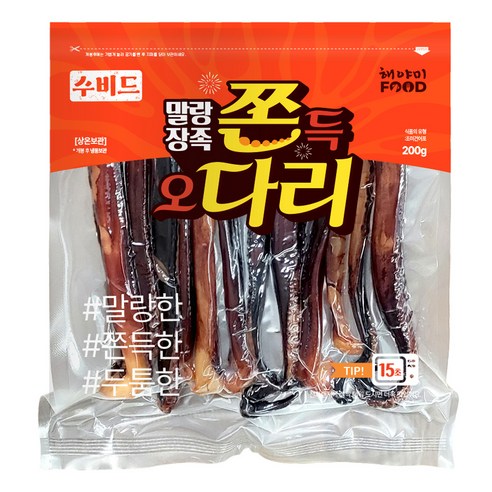 해야미 말랑장족 쫀득 오다리, 200g, 1개 건어물