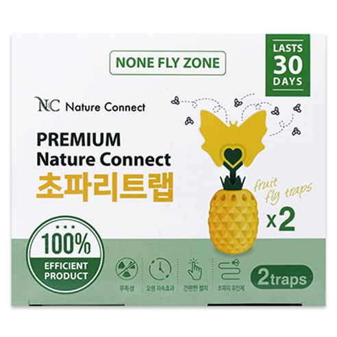 네이처커넥트 초파리 트랩 2p, 1개 - 모기/파리약 | 쿠팡